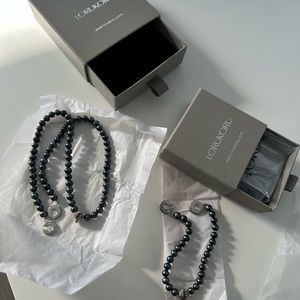 UNISEX LORUKORU pearl necklace and bracelet Italian jewelry